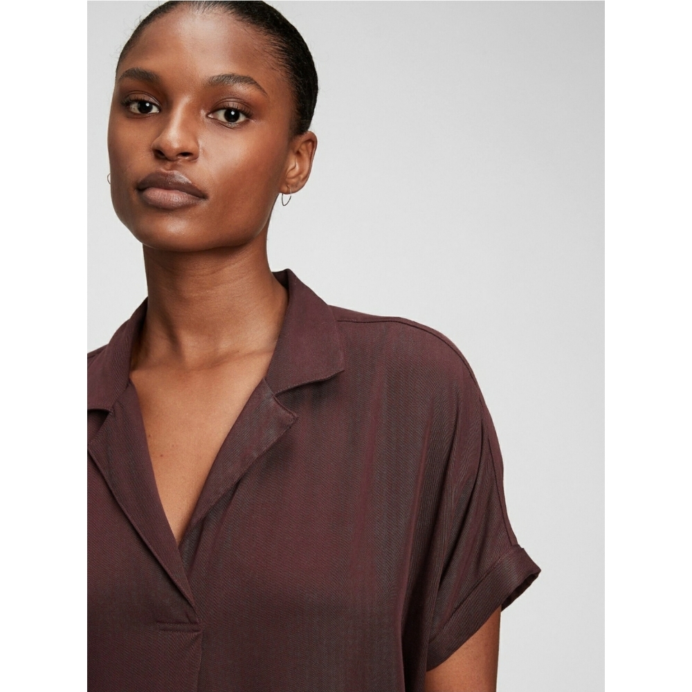 🦝NWT🦝 GAP TENCEL™ Lyocell Popover Dress - Picture 5 of 8